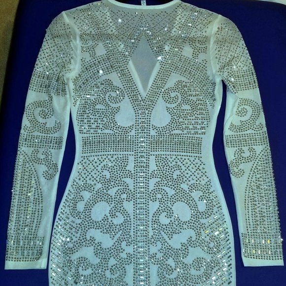 Fashion Nova Dresses & Skirts - White Bling Mini Dress